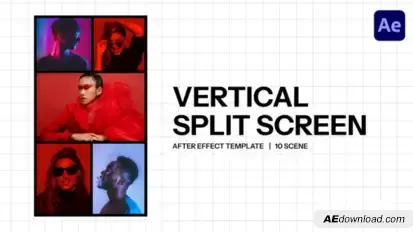 Vertical Split Screen Openers template preview