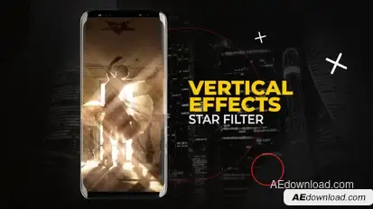 Vertical Star Filter Effects | After Effects Elements template preview
