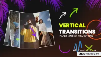 Vertical Transitions Elements template preview