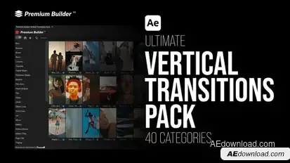 Vertical Transitions Pack Elements template preview