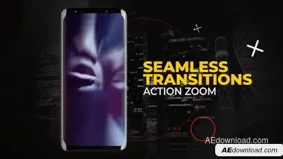 Vertical Trippy Move Transitions | After Effects Elements template preview