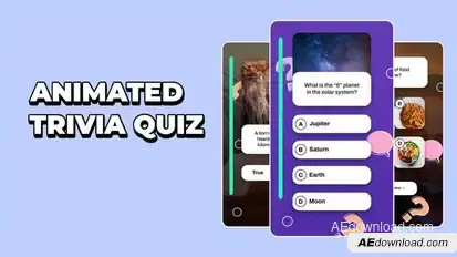 Vertical Trivia Quiz Elements template preview