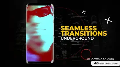 Vertical Underground Transitions | After Effects Elements template preview