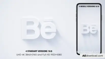 Very Simple Logo Reveal (4 in 1) Logo Stings template preview