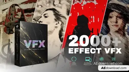 VFX Effects Pack Elements template preview