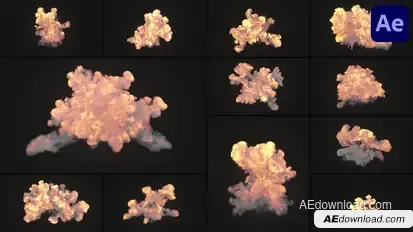 VFX Fire Elements for After Effects Elements template preview