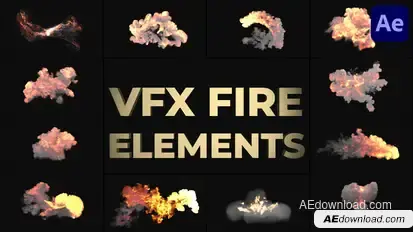 VFX Fire Elements for After Effects Elements template preview
