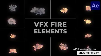 VFX Fire Elements for After Effects Elements template preview