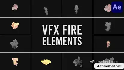 VFX Fire Elements for After Effects Elements template preview