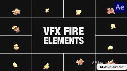 VFX Fire Elements for After Effects Elements template preview