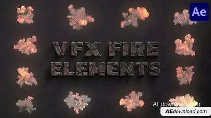 VFX Fire Elements for After Effects Elements template preview