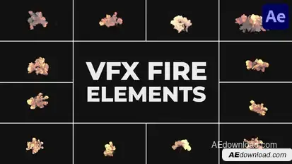 VFX Flames Elements for After Effects Elements template preview