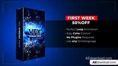 VFX Stream Pack broadcast-packages template preview