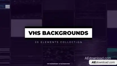 VHS Backgrounds Elements template preview