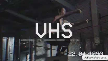 VHS Effect Elements template preview