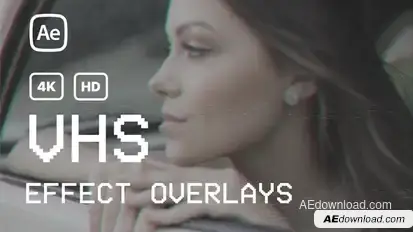VHS Effect Overlays Elements template preview