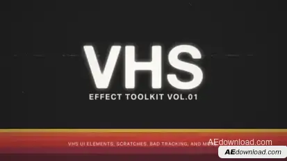VHS Effect Toolkit Elements template preview