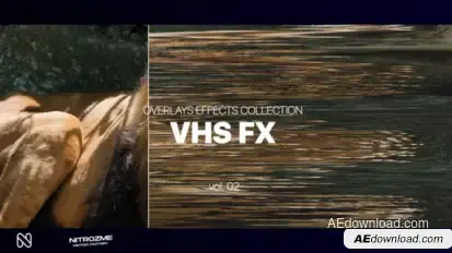 VHS Effects Overlays Collection Vol. 02 Elements template preview