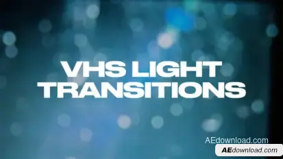 VHS Light Transitions Elements template preview