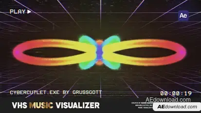 VHS Music Visualizer Elements template preview