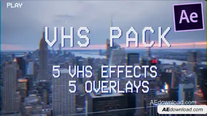 VHS Pack: effects, overlays v.2 Elements template preview