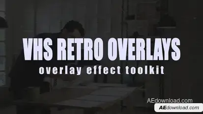 VHS Retro Film Frame Overlays Elements template preview