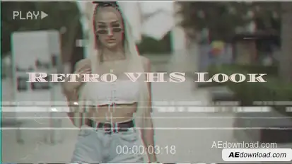 VHS Retro Look Elements template preview