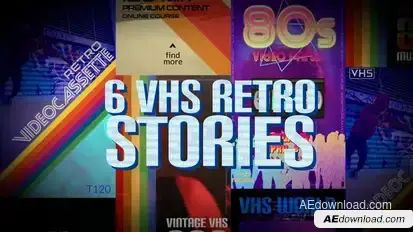 VHS Retro Stories broadcast-packages template preview