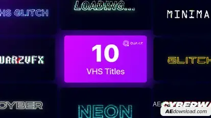 VHS Titles Vol. 01 Titles template preview