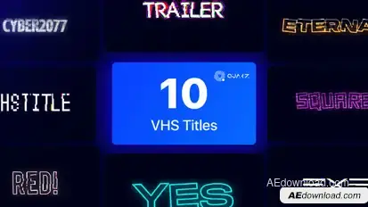 VHS Titles Vol. 02 Titles template preview