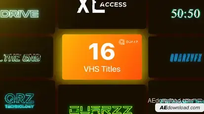 VHS Titles Vol. 03 Titles template preview