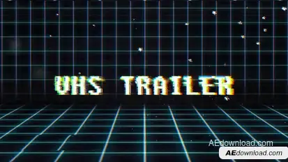 VHS Trailer Video Displays template preview