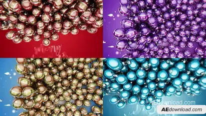 Vibrant Christmas Balls Openers template preview