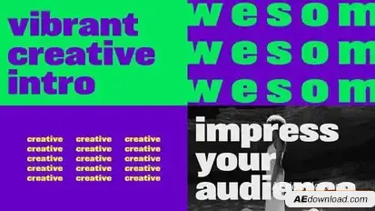 Vibrant Creative Intro Openers template preview