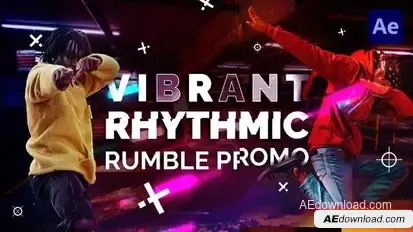 Vibrant Rhythmic Rumble Promo Openers template preview