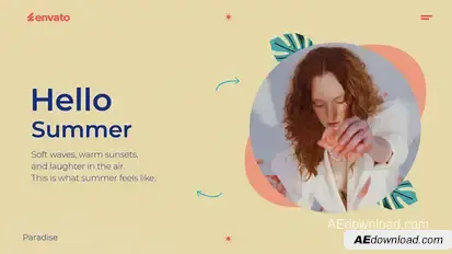 Vibrant Summer Slideshow Openers template preview