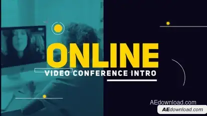 Video Call Conference Intro Product Promo template preview