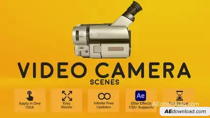 Video Camera Scenes Elements template preview