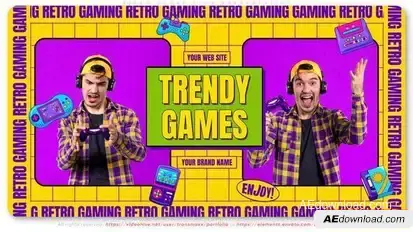 Video Games Club Presentation Openers template preview