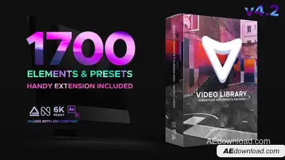 Video Library - Video Presets Package Elements template preview