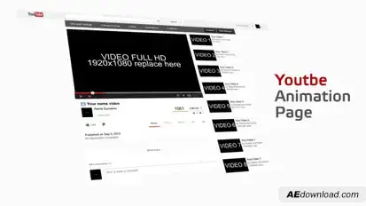 Video Site Page Animation Openers template preview