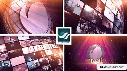 Video Wall Logo Video Displays template preview