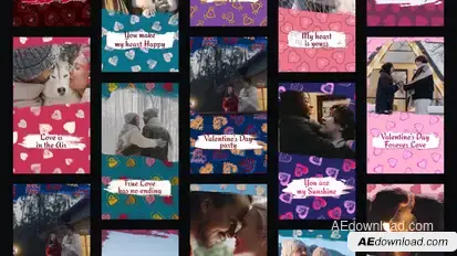 Vilentine's Day Stories Openers template preview