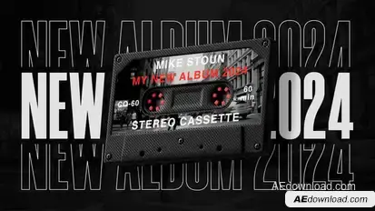 Vintage Cassette broadcast-packages template preview