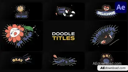 Vintage Comic Titles for After Effects Titles template preview