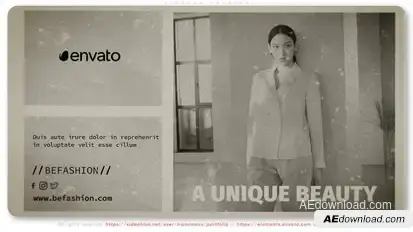 Vintage Fashion broadcast-packages template preview