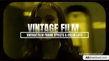 Vintage Film Frame Effects & Color Luts Elements template preview