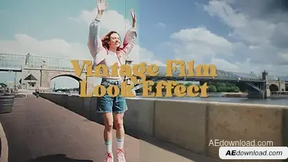 Vintage Film Look Effect Elements template preview