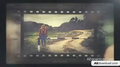Vintage Film Slideshow Video Displays template preview