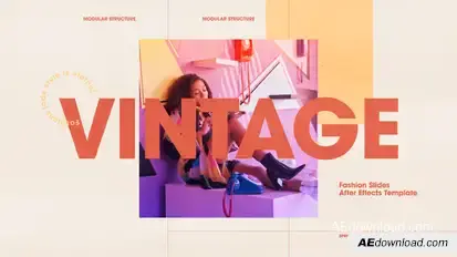 Vintage Glam Fashion Slides Openers template preview